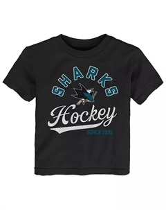 Черная футболка San Jose Sharks Take the Lead для мальчиков и девочек для малышей Outerstuff