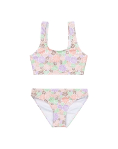 Детский укороченный топ бикини All About Sol, цвет Crudo Roxy