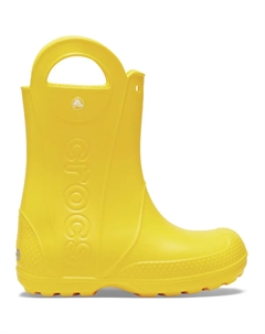 Дождевые сапоги Handle It для детей, желтый Crocs