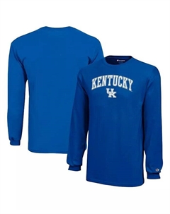Футболка Royal Kentucky Wildcats с длинными рукавами и логотипом Big Boys and Girls, синий Champion