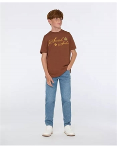 Джинсы свободного покроя с зауженными краями и пятью карманами для больших мальчиков Scotch&soda