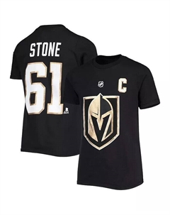 Черная футболка Big Boys Mark Stone Vegas Golden Knights с именем и номером игрока, черный Outerstuff