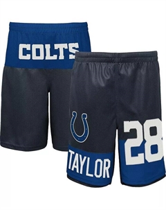Шорты Big Boys Jonathan Taylor Navy Indianapolis Colts с именем и номером игрока Outerstuff