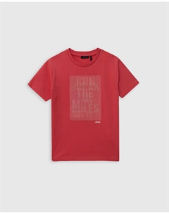 Футболка для мальчика с короткими рукавами и круглым вырезом, красный Ikks