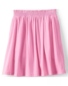 Юбка Big Girls Plus со сборками, розовый Lands' end