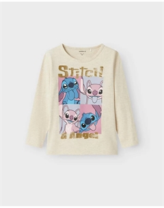 Футболка для девочки «Лило и Стич», белый Name it