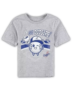 Футболка для мальчиков и девочек «Heather Grey» Los Angeles Dodgers Ball Boy, серый Outerstuff