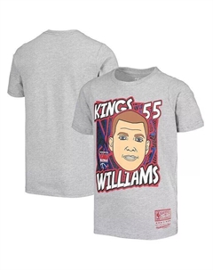 Серая футболка Big Boys Jason Williams Sacramento Kings Hardwood Classics King of the Court Player Mitchell and ness