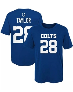 Футболка с именем и номером игрока Big Boys Jonathan Taylor Royal Indianapolis Colts Mainliner Outerstuff
