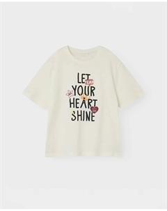 Футболка с короткими рукавами для девочки, белый Name it