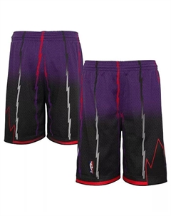 Пурпурные, черные шорты Big Boys Toronto Raptors 1998/99 Hardwood Classics Fadeaway Reload 3.0 Swingman Mitchell and ness