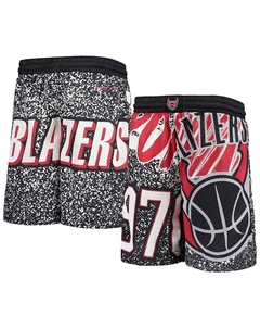 Черные шорты Big Boys Portland Trail Blazers Hardwood Classics Jumbotron, черный Mitchell and ness