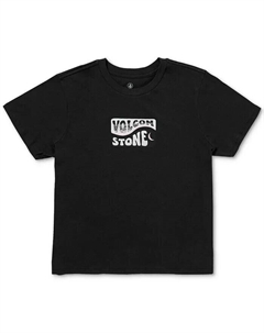 Футболка с короткими рукавами и графическим логотипом Moon Baby для юниоров, белый Volcom