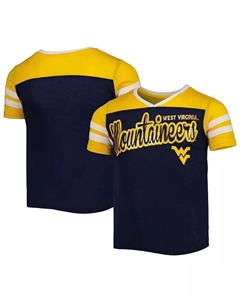 Темно-синяя футболка в полоску Big Girls West Virginia Mountaineers Practice Perfect, синий Colosseum