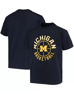 Темно-синяя баскетбольная футболка Big Boys and Girls Michigan Wolverines, синий Champion