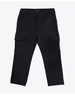 Брюки-карго для бега с эластичной резинкой на талии для маленьких мальчиков, черный Xray
