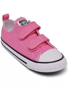 Повседневные кроссовки на застежке Chuck Taylor All Star 2V Ox для девочек-малышей от Finish Line, розовый Converse