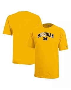 Футболка с логотипом Big Boys and Girls Maize Michigan Wolverines, желтый Champion