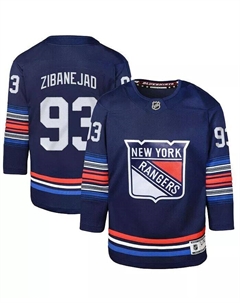 Синяя майка игрока Big Boys Мика Зибанежад Нью-Йорк Рейнджерс, синий Outerstuff