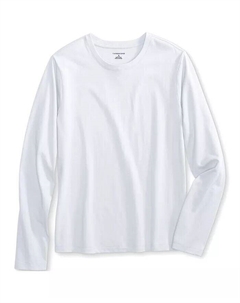 Школьная форма для девочек, футболка Essential с длинными рукавами, белый Lands' end