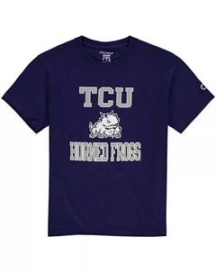 Фиолетовая трикотажная футболка TCU Horned Frogs Circling Team для мальчиков и девочек TCU, фиолетовый Champion