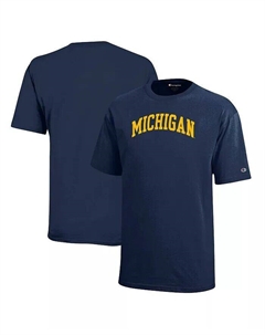 Темно-синяя футболка Michigan Wolverines Team Arch для мальчиков и девочек, синий Champion