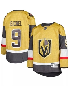 Футболка Big Boys and Girls Jack Eichel Gold Vegas Golden Knights Home Premier Player, золотой Outerstuff