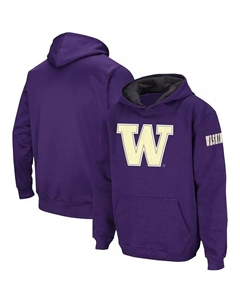 Big Boys Фиолетовый пуловер с капюшоном и большим логотипом Washington Huskies, фиолетовый Colosseum