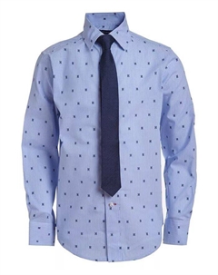 2 шт. Комплект из рубашки и галстука со сплошным принтом в горошек, Big Boys Tommy hilfiger