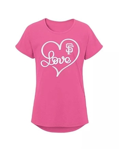 Розовая милая футболка Big Girls San Francisco Giants, розовый Outerstuff
