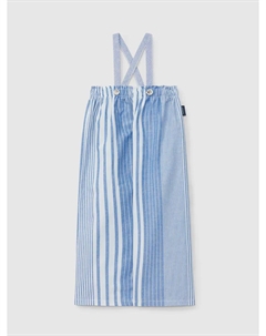 Неровные полосатые комбинезоны для девочек, синий Laranjinha