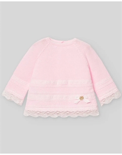 Жилет для девочки с кружевом, коллекция Paz PAZ Rodríguez, розовый Paz rodriguez