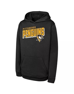 Толстовка с капюшоном в стиле киберпанк для больших мальчиков и девочек из команды Pittsburgh Penguins Outerstuff