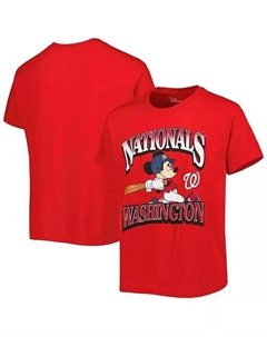 Красная футболка Big Boys and Girls Washington Nationals Disney Game Day, красный Outerstuff