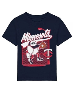 Футболка для мальчиков и девочек Navy Minnesota Twins On the Fence Outerstuff