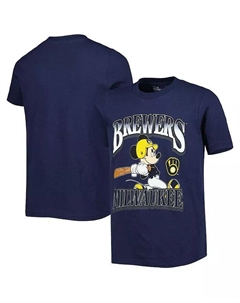Темно-синяя футболка Big Boys and Girls Milwaukee Brewers Disney Game Day, синий Outerstuff