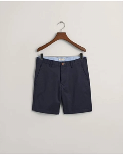 Шорты чинос с боковыми карманами и шлевками для ремня, темно-синий Gant