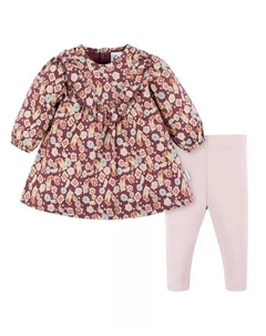 Комплект детского платья и леггинсов для маленьких девочек, 2 предмета, желтый Gerber