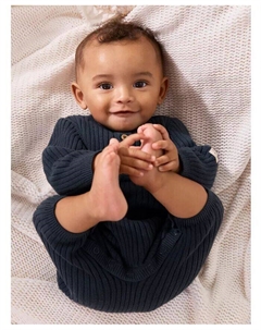 Детский хлопковый трикотажный комбинезон, синий Carter`s