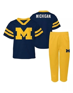 Комплект из двух предметов: майка и штаны Red Zone для мальчиков и девочек Navy Michigan Wolverines Outerstuff