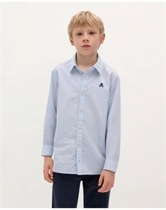 Клетчатая хлопковая рубашка для мальчика, синий Scalpers