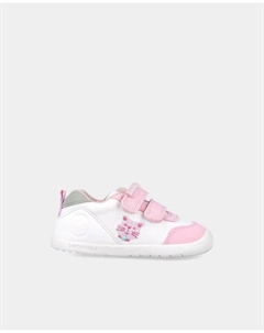 Холщовые кеды для девочек с двойной застежкой-липучкой, изготовленные из уважительных и минималистичных материалов, розовый Biomecanics