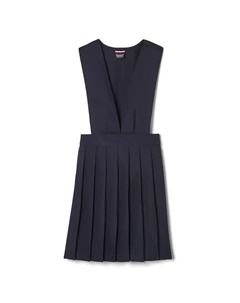 Плиссированный джемпер с V-образным вырезом для больших девочек, синий French toast