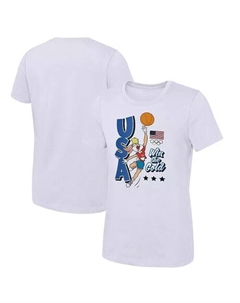 Баскетбольная футболка Lola Bunny White Team USA Looney Tunes для больших мальчиков и девочек, белый Outerstuff