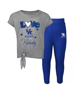 Комплект из футболки и леггинсов Royal Kentucky Wildcats Forever Love Team для мальчиков и девочек, серо-лиловый Outerstuff