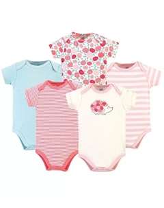 Боди для девочек из органического хлопка, 5 шт., Rosebud Touched by nature