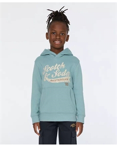 Толстовка с капюшоном из флиса с рисунком для больших мальчиков Scotch&soda