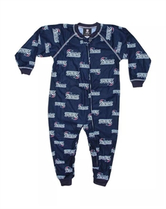 Комбинезон New England Patriots Unisex Toddler с окантовкой реглан на молнии - темно-синий Outerstuff