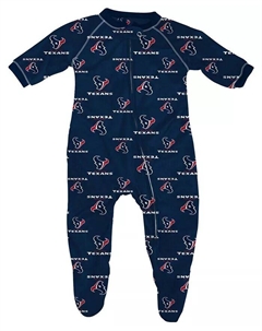 Комбинезон темно-синего цвета с застежкой-молнией для мальчиков и девочек Houston Texans Outerstuff