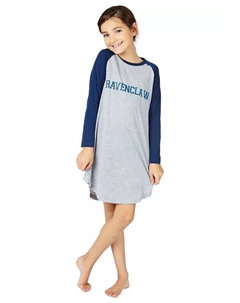 Пижамный топ для девочек, ночная рубашка, синий Harry potter